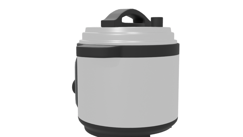Stylish Kitchen Pressure Cooker 3D - Professional 3D Model Render 6