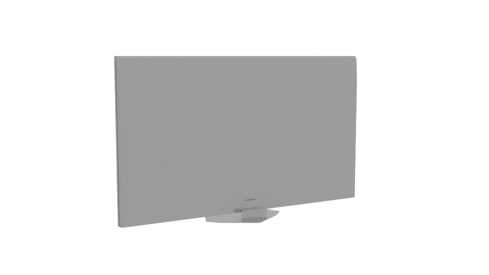 Sleek Modern Flat Screen TV 3D Model - Professional 3D Model Render 4