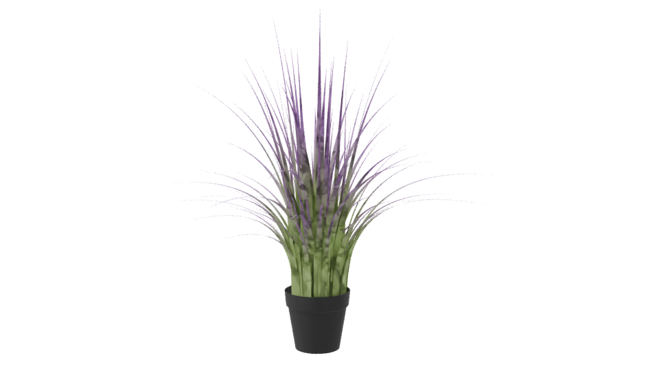 Stylized Potted Grass Plant 3D - Professional 3D Model Render 8