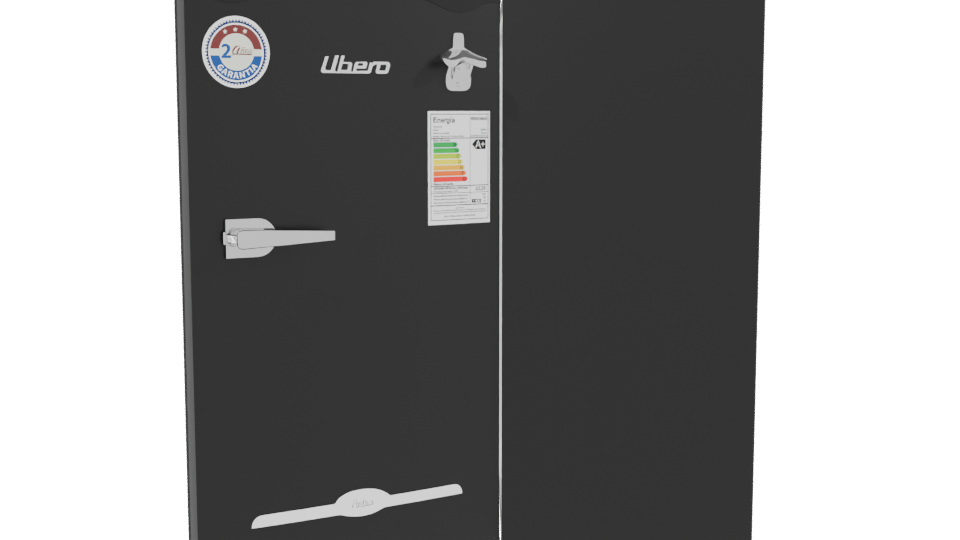 Minimalist Home Refrigerator 3D Model - Professional 3D Model Render 2