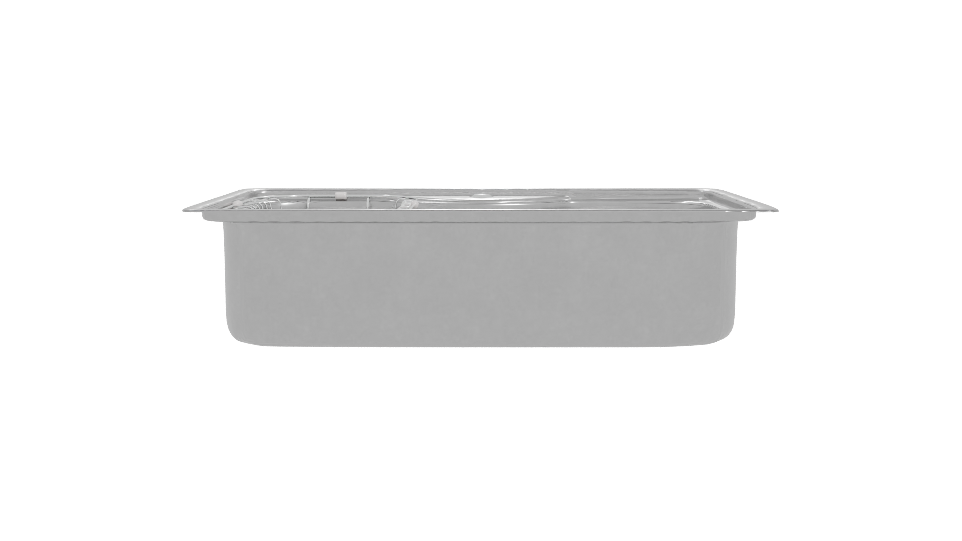 Stainless Steel Kitchen Sink Model - Professional 3D Model Render 20