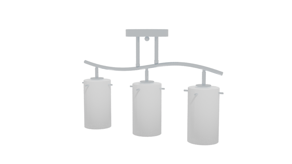 Sleek Modern Glass Pendant Lighting 3D Model - Professional 3D Model Render 12