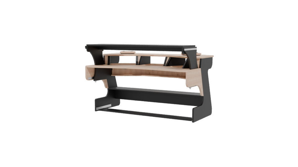 Contemporary Modular Office Desk 3D Model - Professional 3D Model Render 12