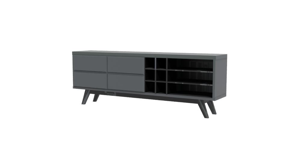 Stylish Modern TV Stand 3D - Professional 3D Model Render 12
