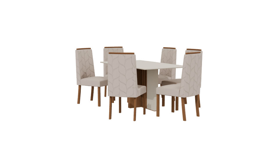 Stylish Dining Table Set 3D - Professional 3D Model Render 13