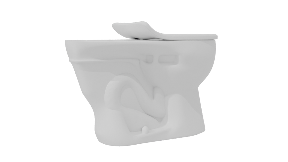 Minimalist Toilet 3D Model - Professional 3D Model Render 7