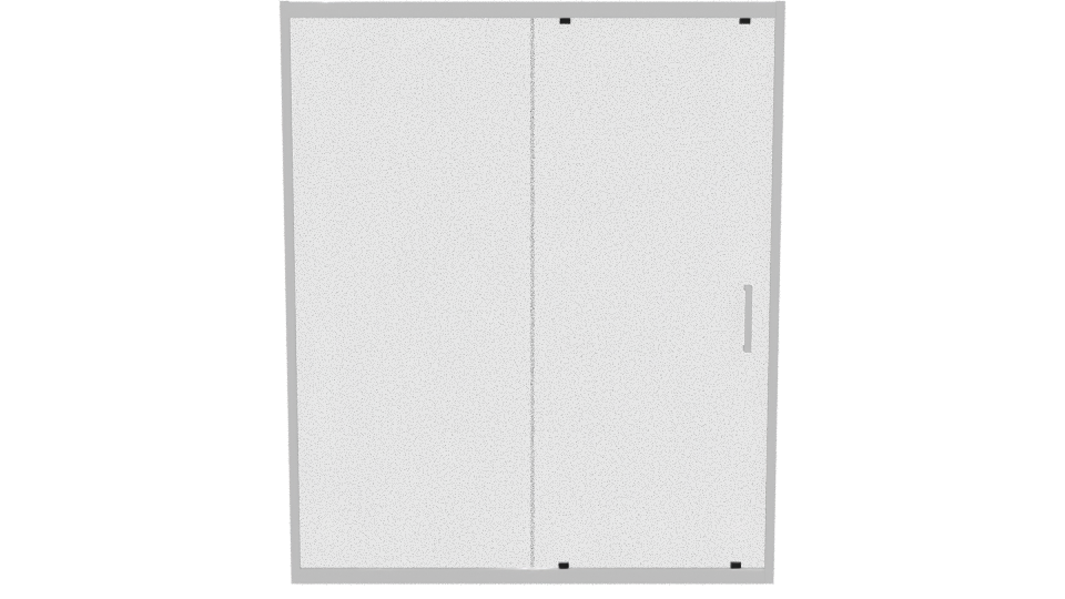 Premium Sliding Shower Door 3D - Professional 3D Model Render 11