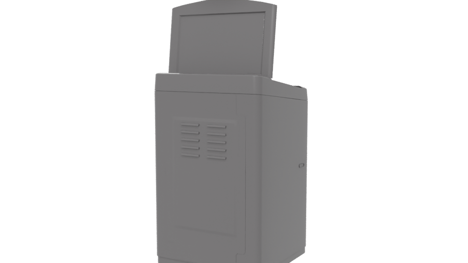 Compact Top-Loading Washing Machine 3D - Professional 3D Model Render 6