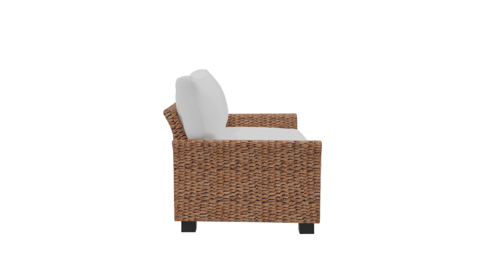 Stylish Outdoor Rattan Sofa 3D Model - Professional 3D Model Render 8
