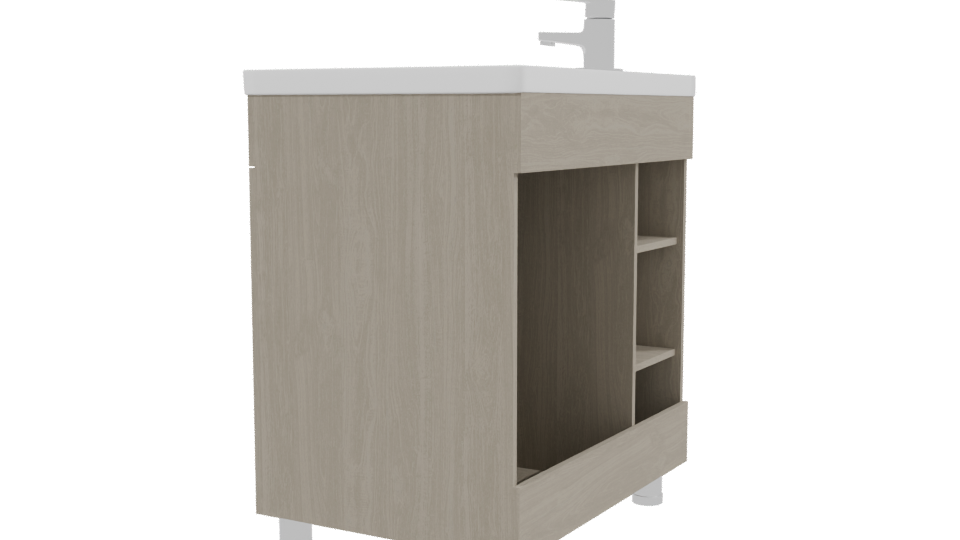 Modern Bathroom Vanity 3D Model - Professional 3D Model Render 3