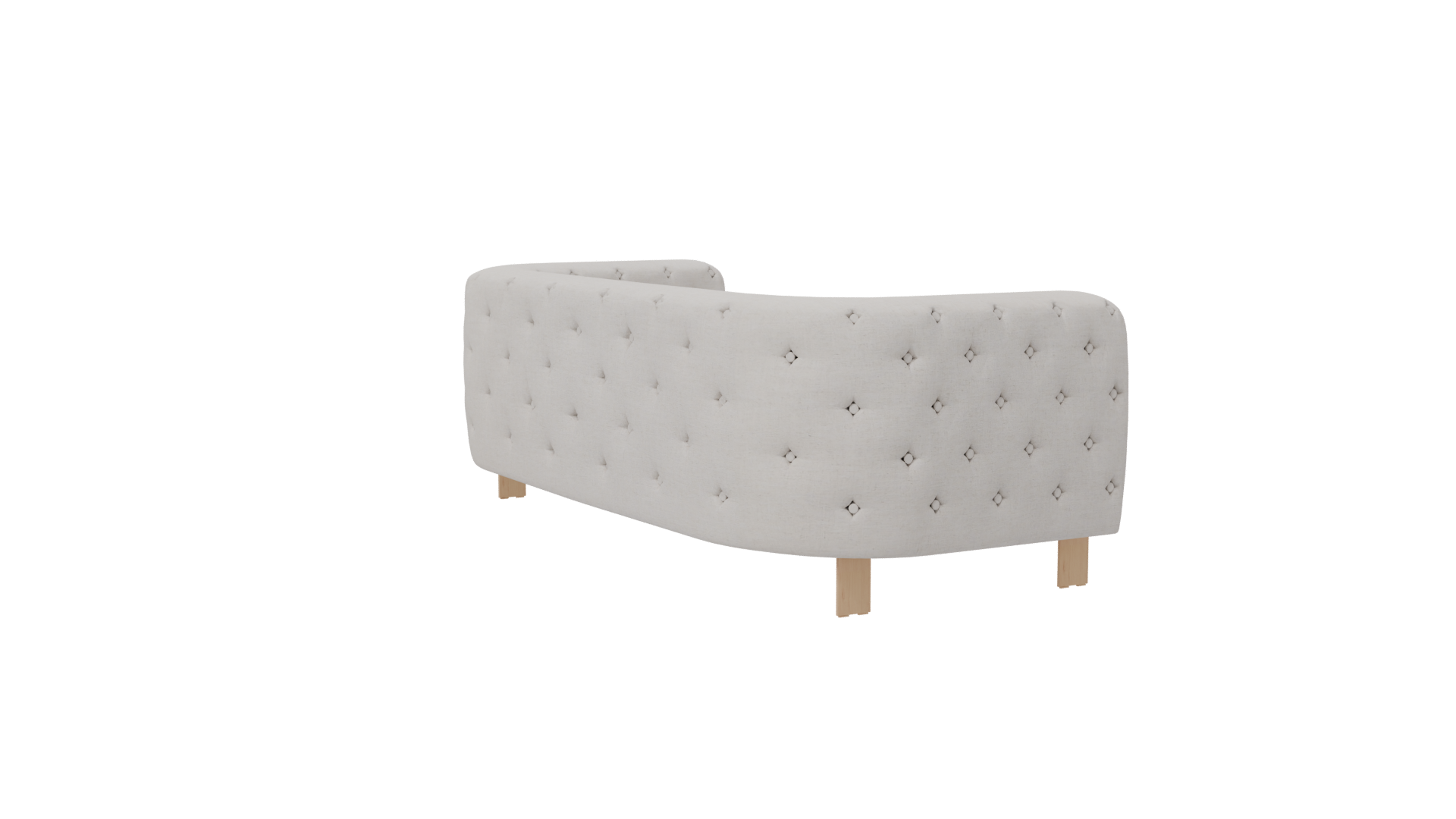 Elegant White Sofa 3D Model - Professional 3D Model Render 7