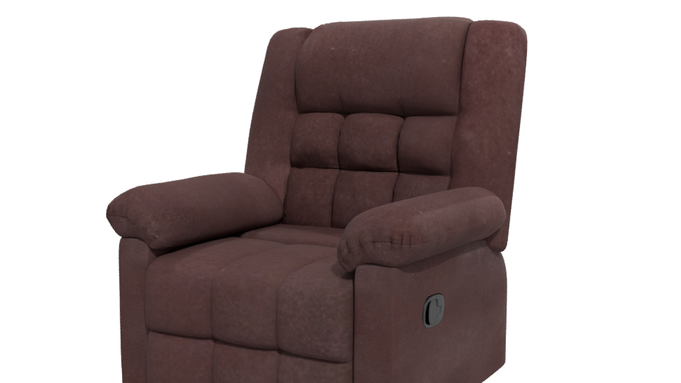 Comfortable Reclining Armchair Model - Professional 3D Model Render 12