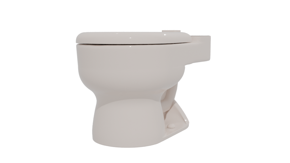 Elegant Ceramic Toilet Model for Modern Bathrooms - Professional 3D Model Render 12