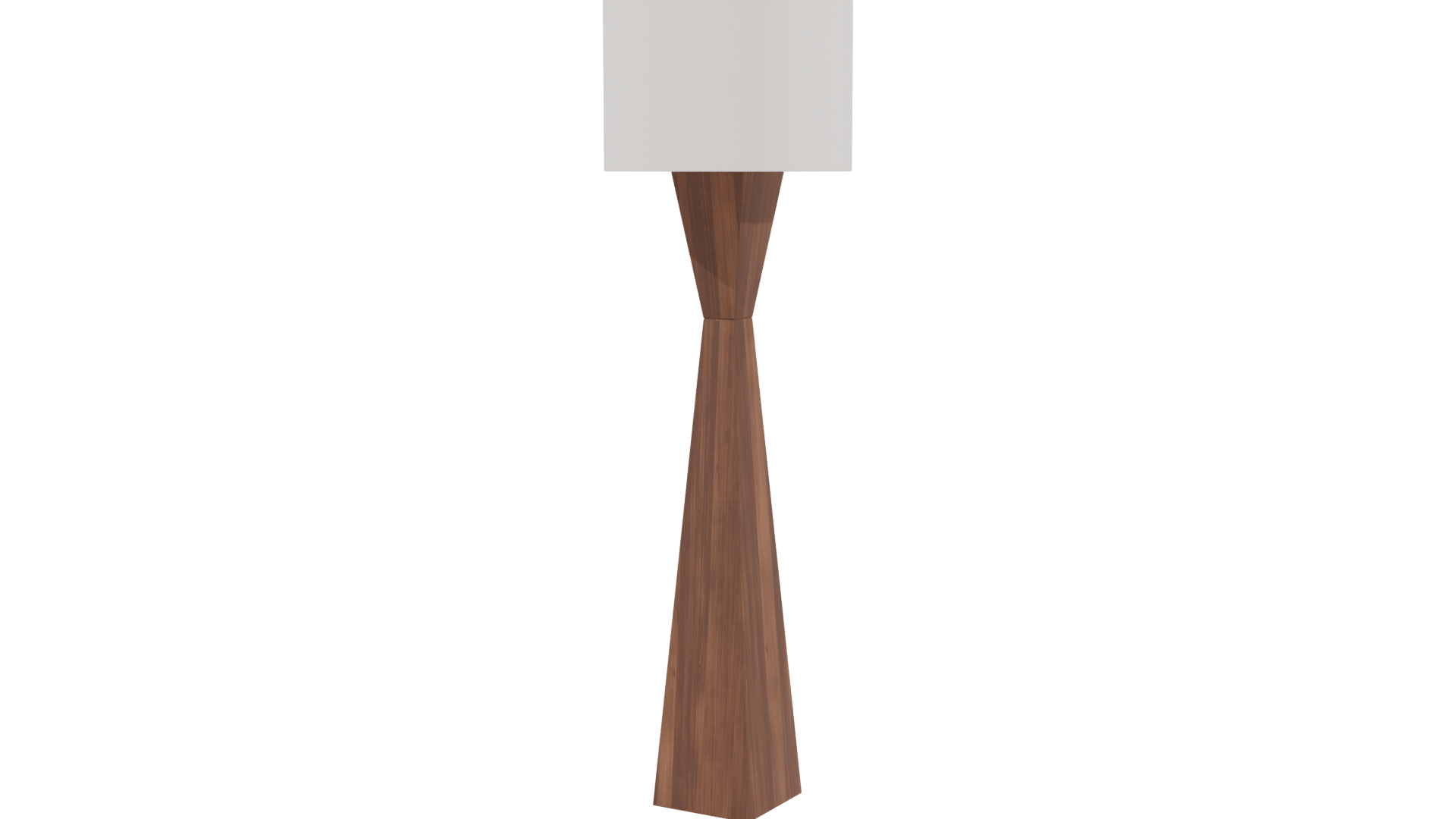 Stylish Wooden Floor Lamp 3D - Professional 3D Model Render 3