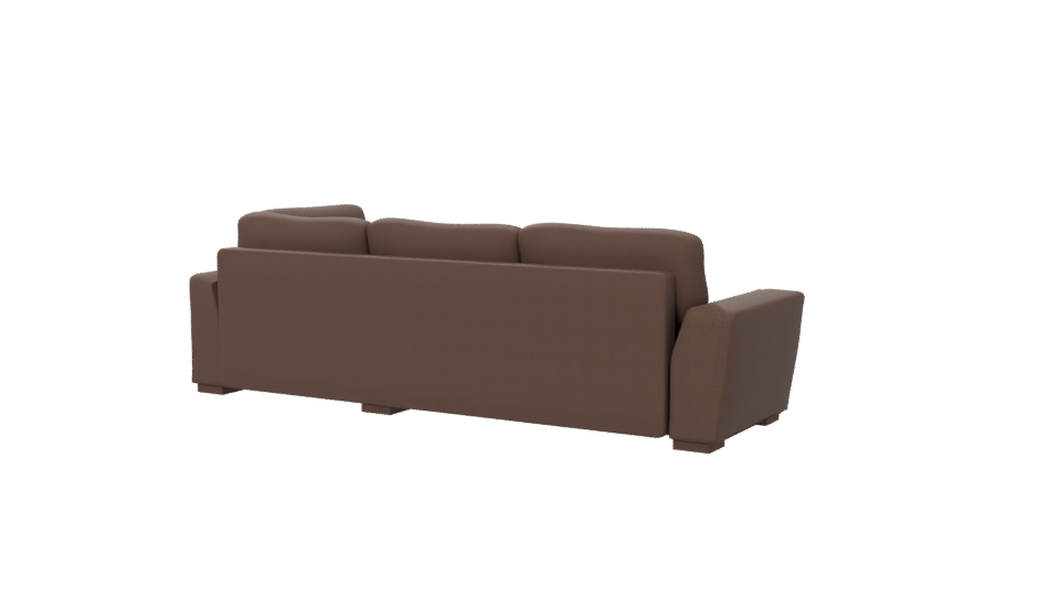 Elegant Modern Sectional Sofa 3D Model - Professional 3D Model Render 6