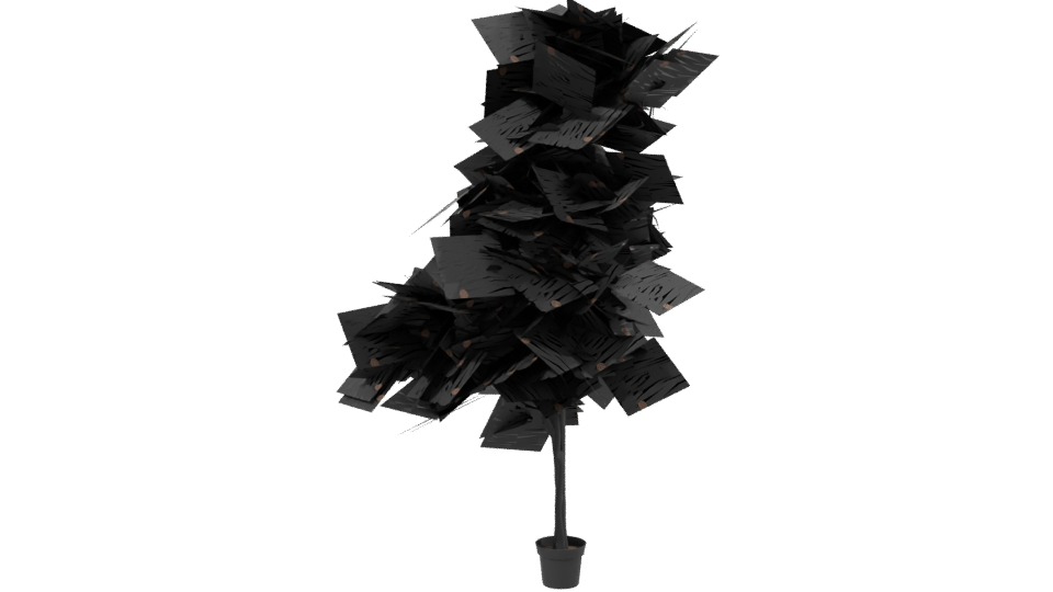 Realistic Potted Plant Model - Professional 3D Model Render 2