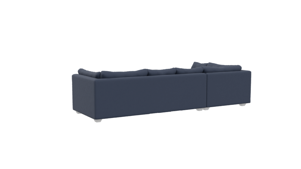 Stylish Modern L-Shaped Sofa 3D Model - Professional 3D Model Render 4