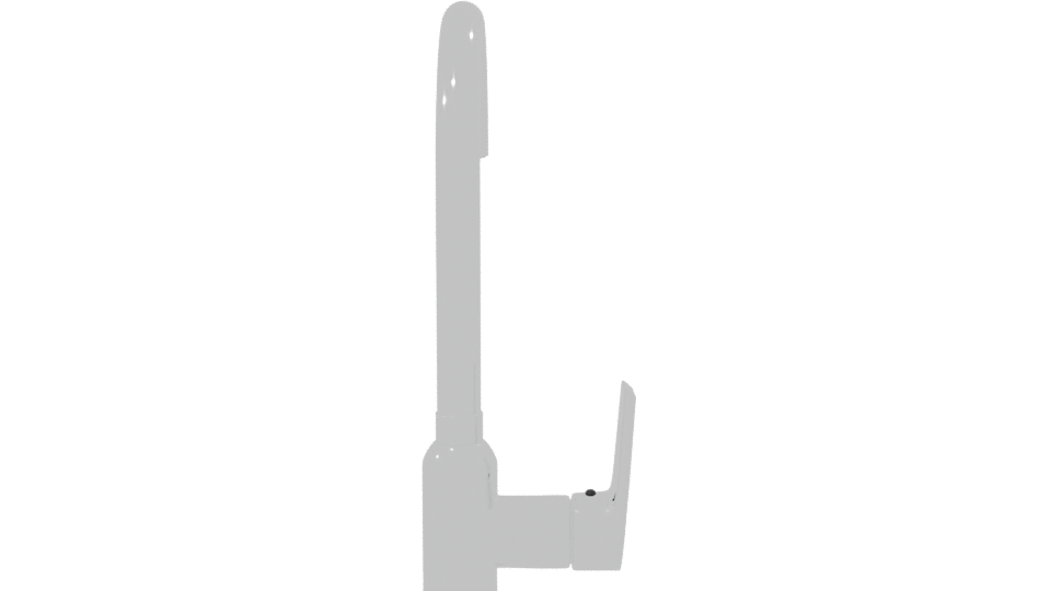 Modern Vertical Kitchen Faucet 3D - Professional 3D Model Render 8