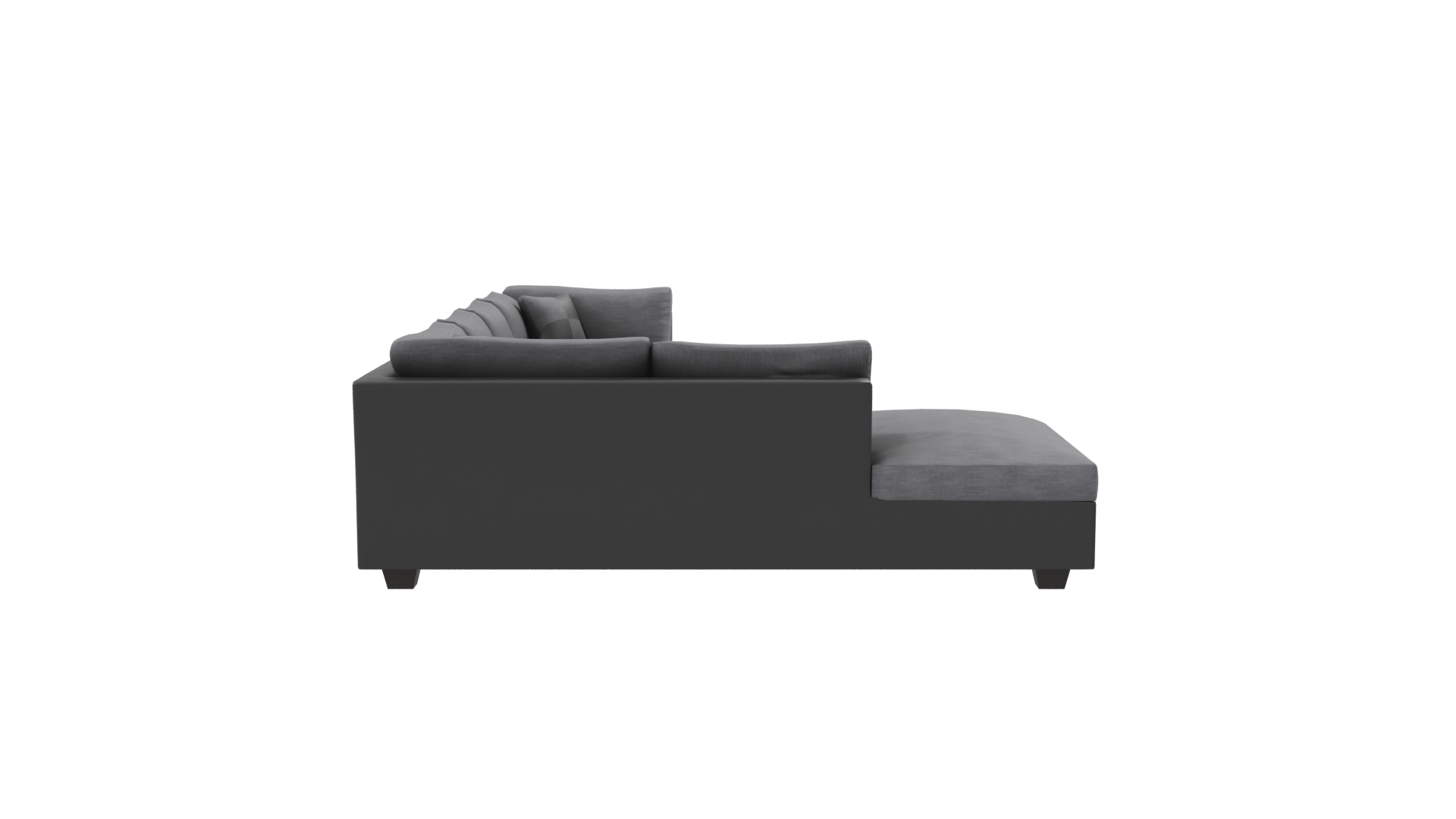 Luxurious Modern L-Shaped Sofa - Professional 3D Model Render 8