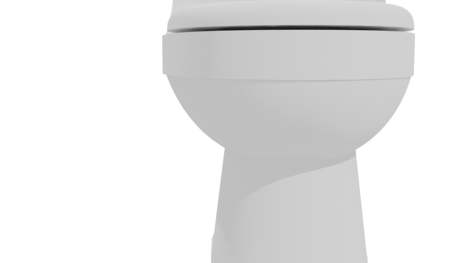 Minimalist Ceramic Toilet Model - Professional 3D Model Render 11