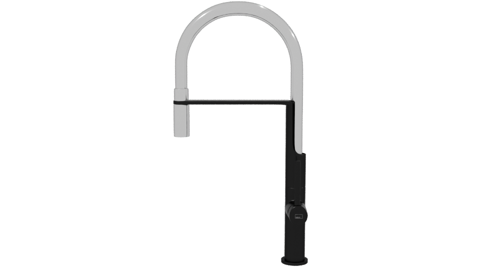 Stylish Modern Faucet 3D Model - Professional 3D Model Render 2