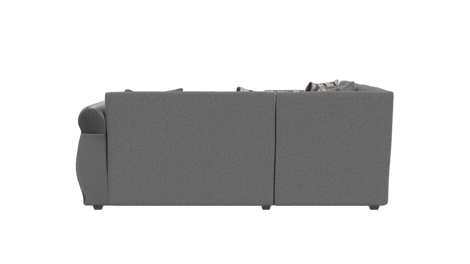 Contemporary Grey Sofa 3D Model - Professional 3D Model Render 5