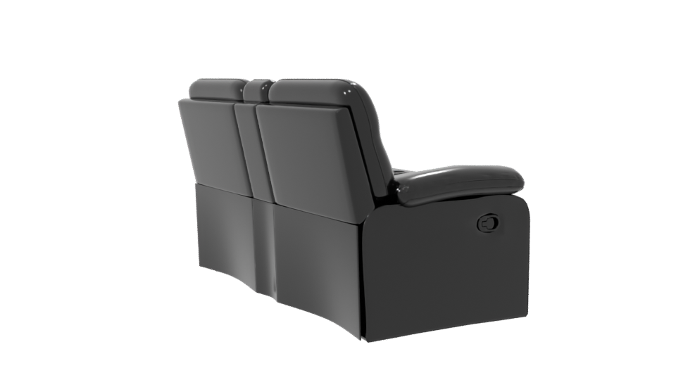 Stylish Leather Reclining Sofa 3D Model - Professional 3D Model Render 7
