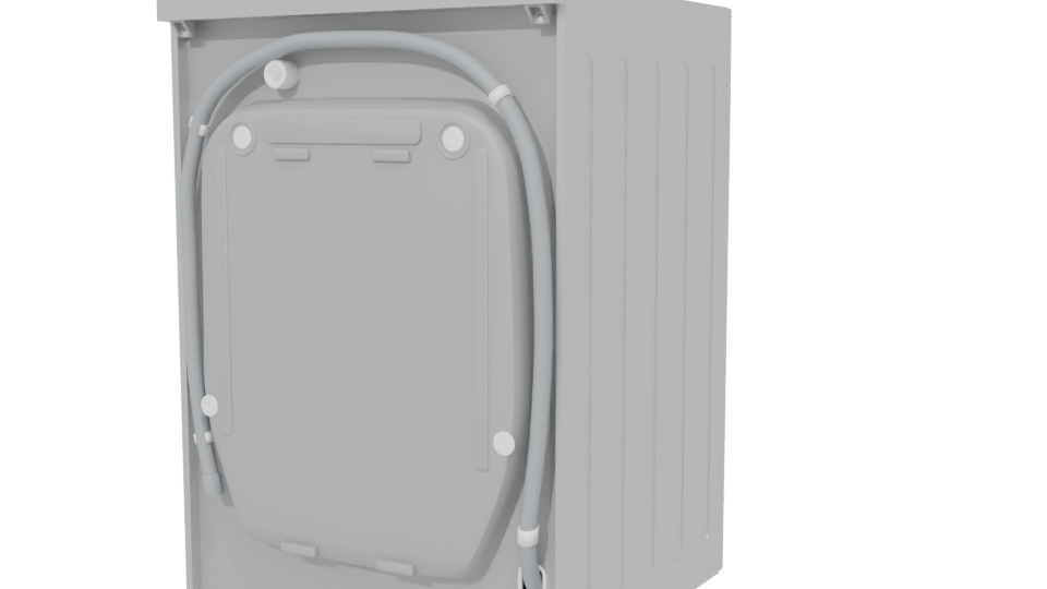 Front-Loading Washing Machine 3D - Professional 3D Model Render 6