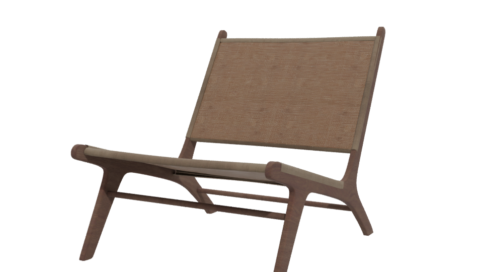 Stylish Minimalist Lounge Chair 3D - Professional 3D Model Render 12