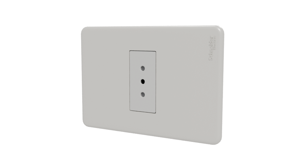 Sleek Minimalist Electrical Outlet 3D Model - Professional 3D Model Render 12