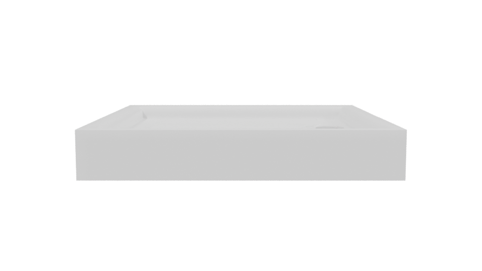 Square Shower Base 3D Model - Professional 3D Model Render 2