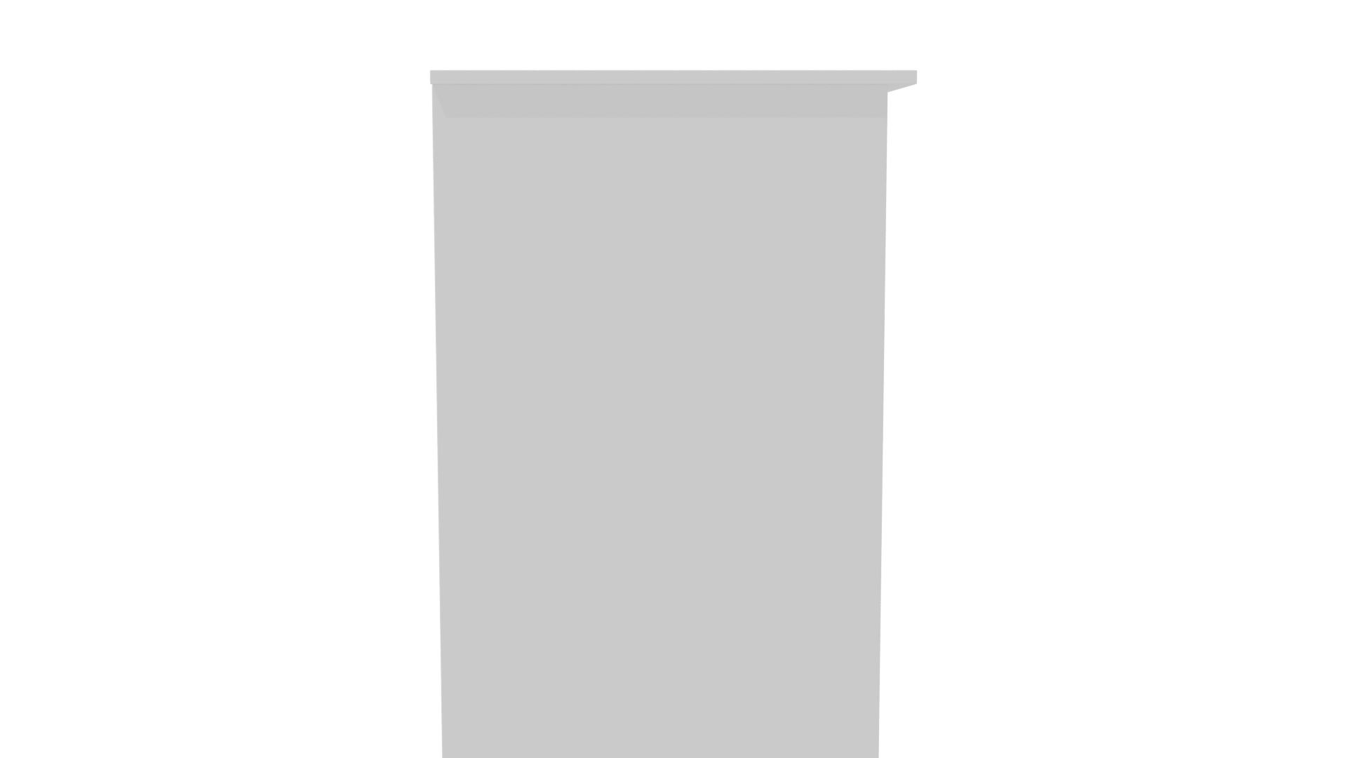 Minimalist White Writing Table 3D - Professional 3D Model Render 8