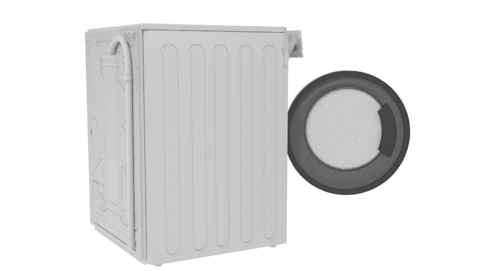 Modern Washing Machine 3D Model - Professional 3D Model Render 7