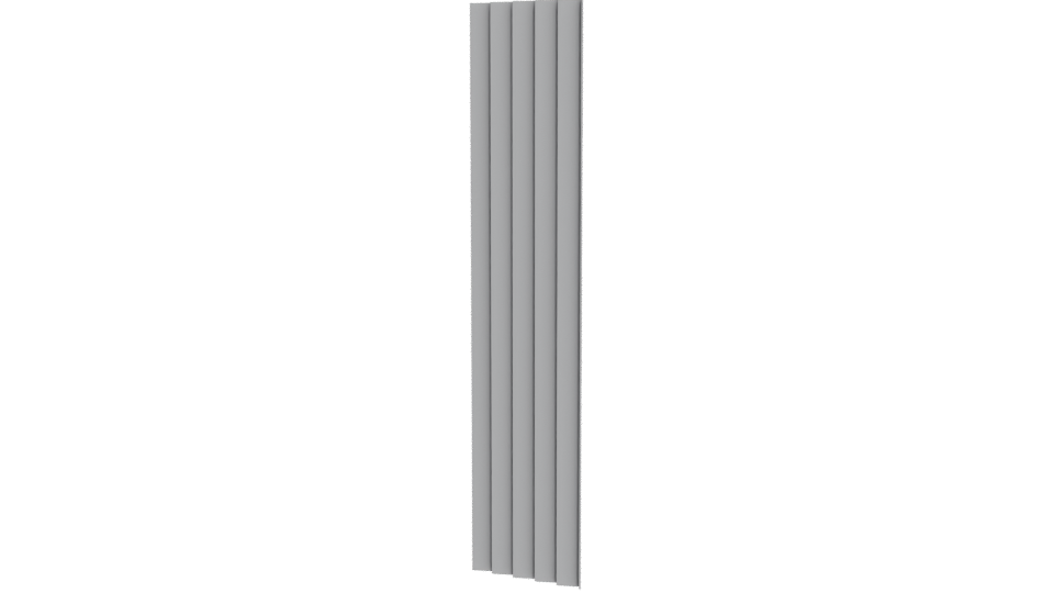 Stylized Vertical Panel 3D Model - Professional 3D Model Render 12