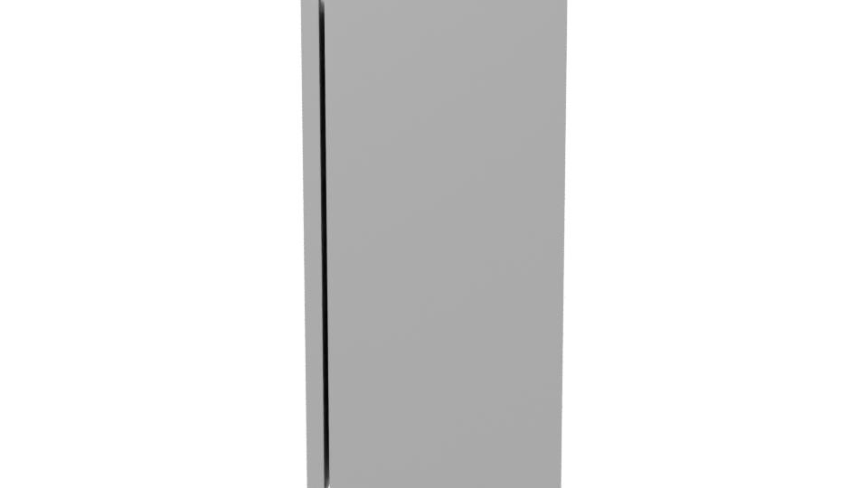 Sleek Modern Refrigerator 3D Model - Professional 3D Model Render 2