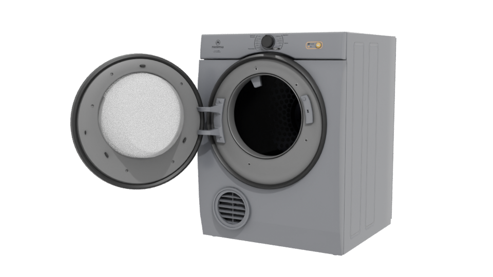 Modern Household Dryer 3D Model - Professional 3D Model Render 12
