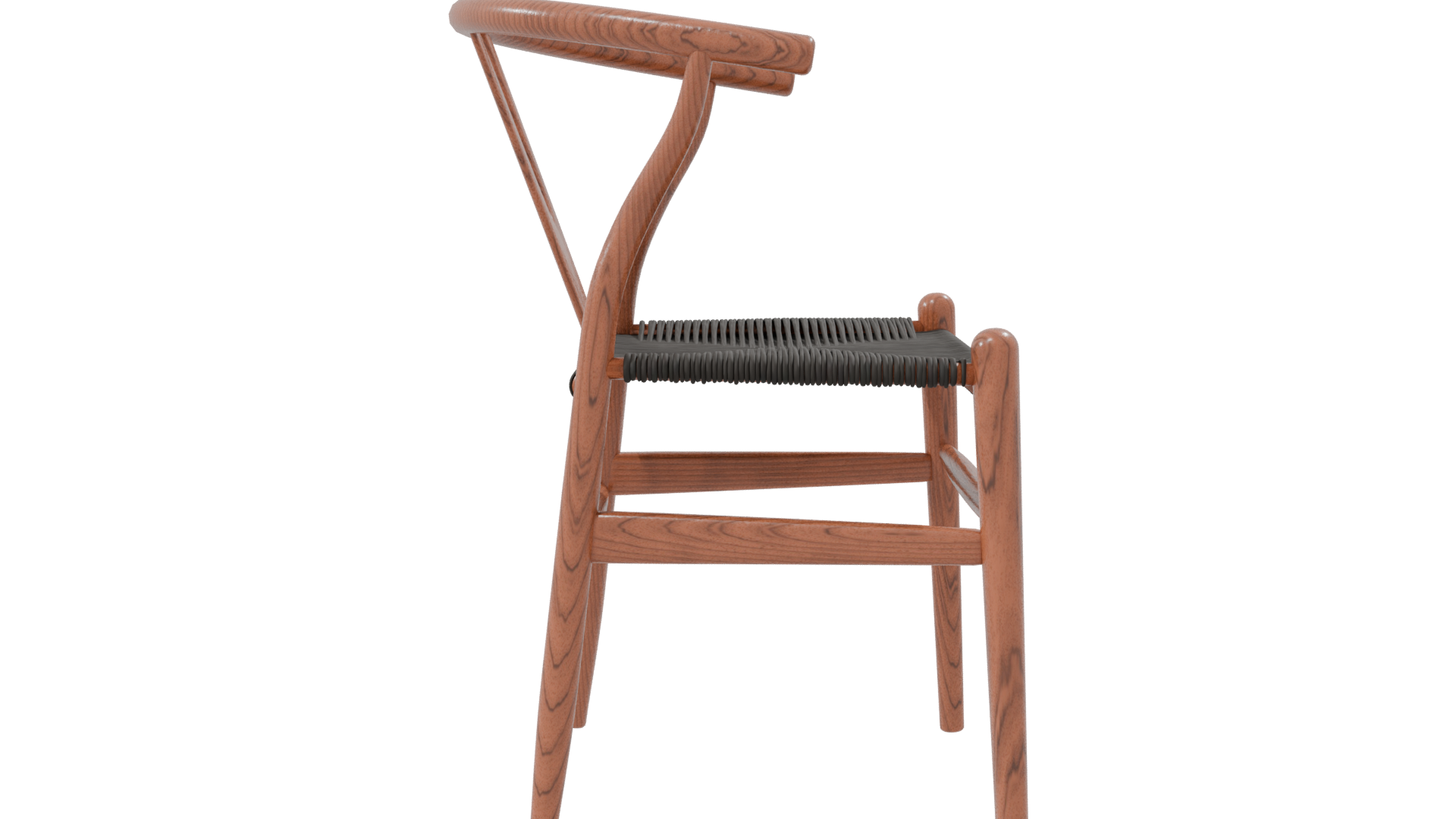 Stylish Wooden Dining Chair 3D Model - Professional 3D Model Render 8