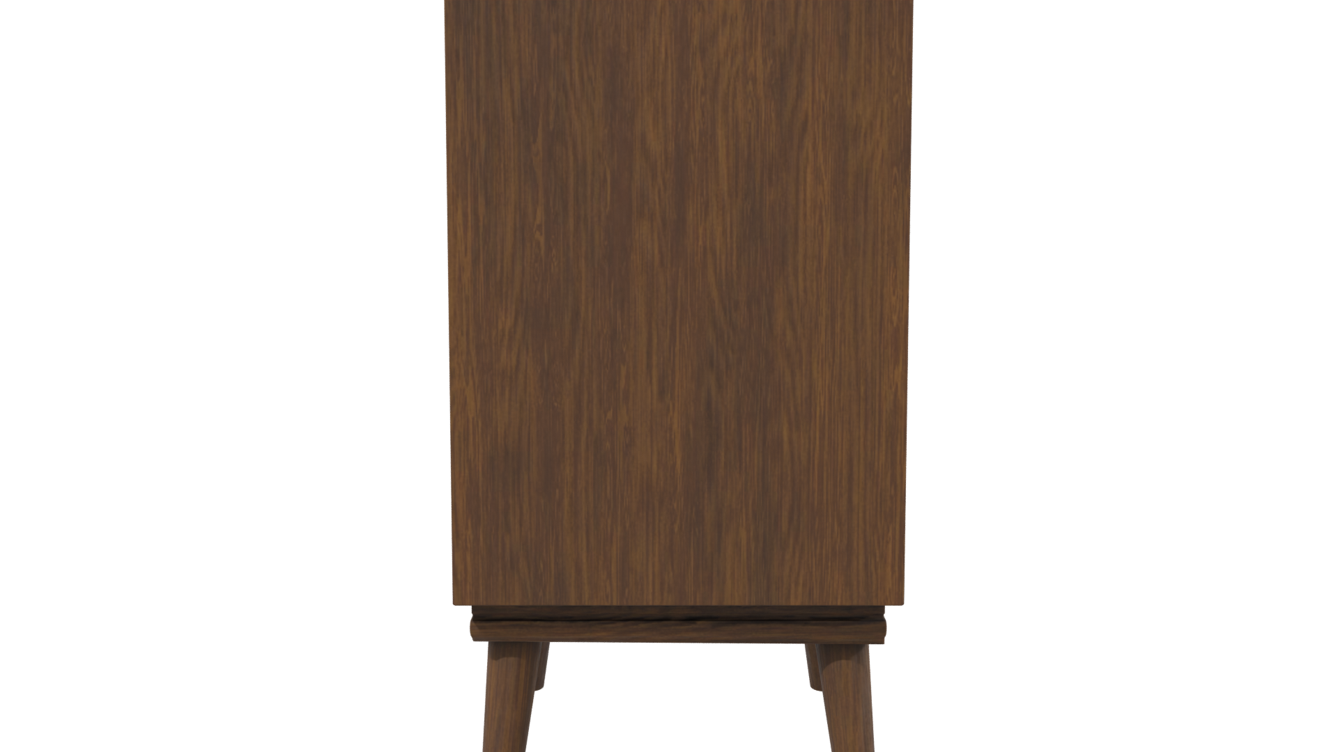 Stylish Wooden Storage Cabinet 3D - Professional 3D Model Render 2