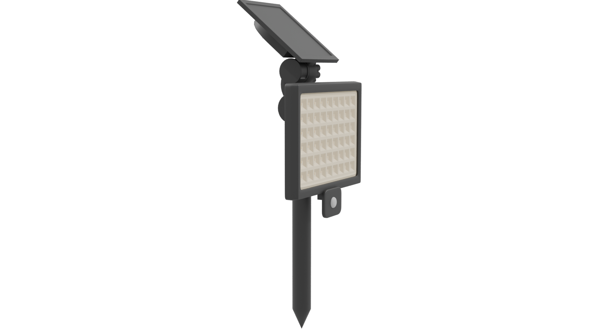 Solar LED Reflector Light 3D - Professional 3D Model Render 9