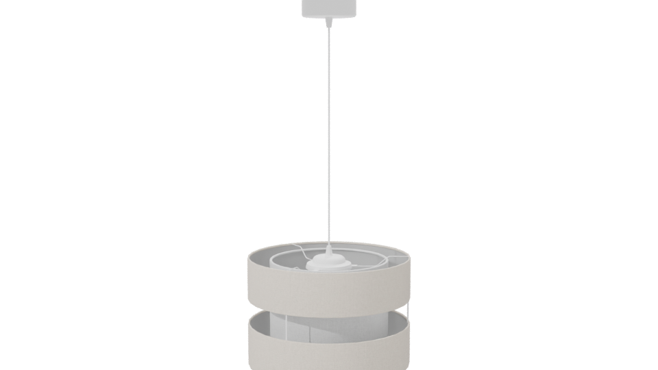 Beige Modern Pendant Lamp 3D - Professional 3D Model Render 7