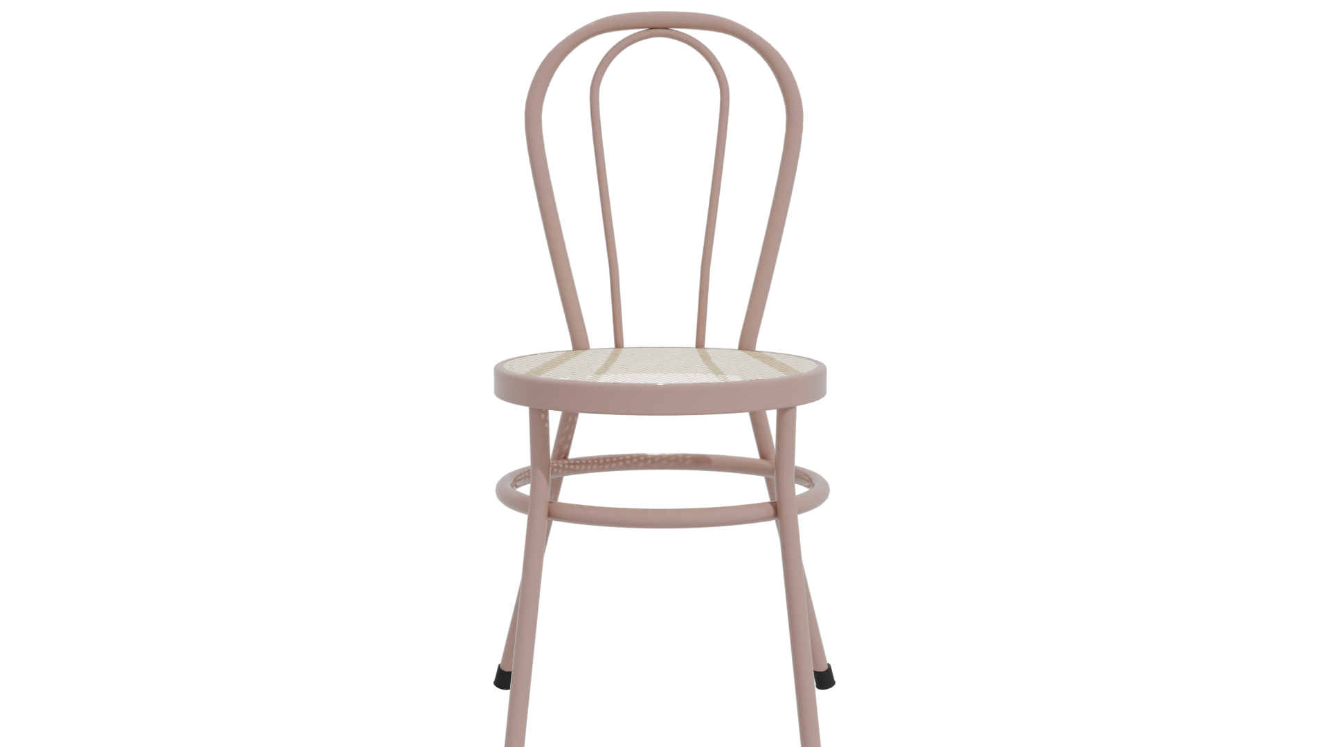 Stylish Pink Bistro Chair 3D Model - Professional 3D Model Render 11