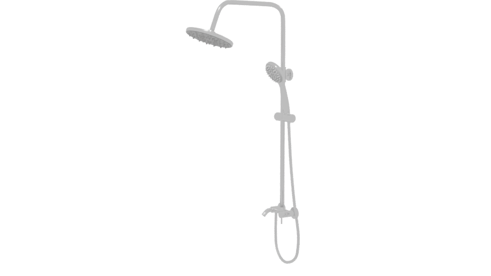 Contemporary Shower System 3D Model - Professional 3D Model Render 13