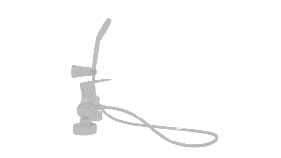 Stylish Shower Head Assembly 3D - Professional 3D Model Render 8