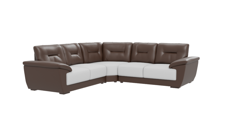 Modern L-Shaped Sofa 3D Model - Professional 3D Model Render 12