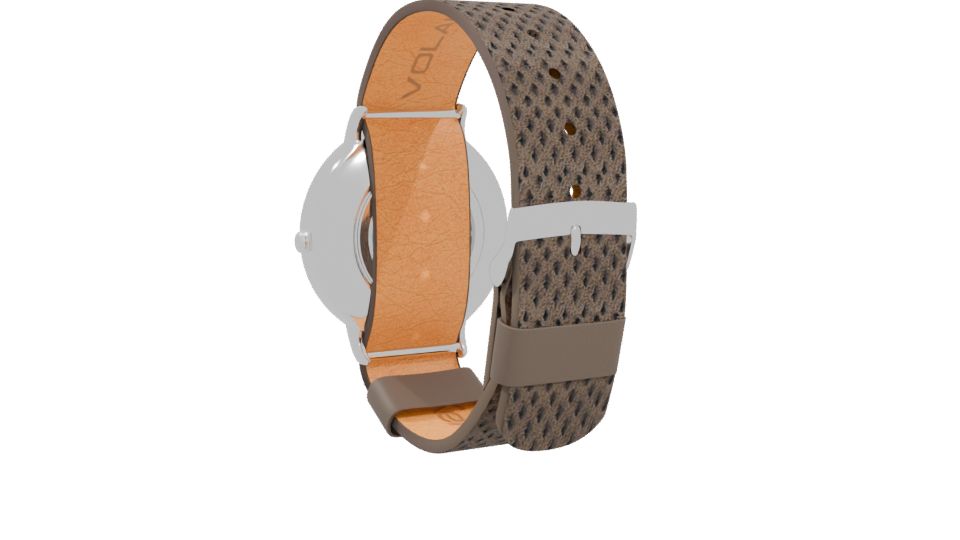 Elegant Leather Strap Watch 3D - Professional 3D Model Render 4