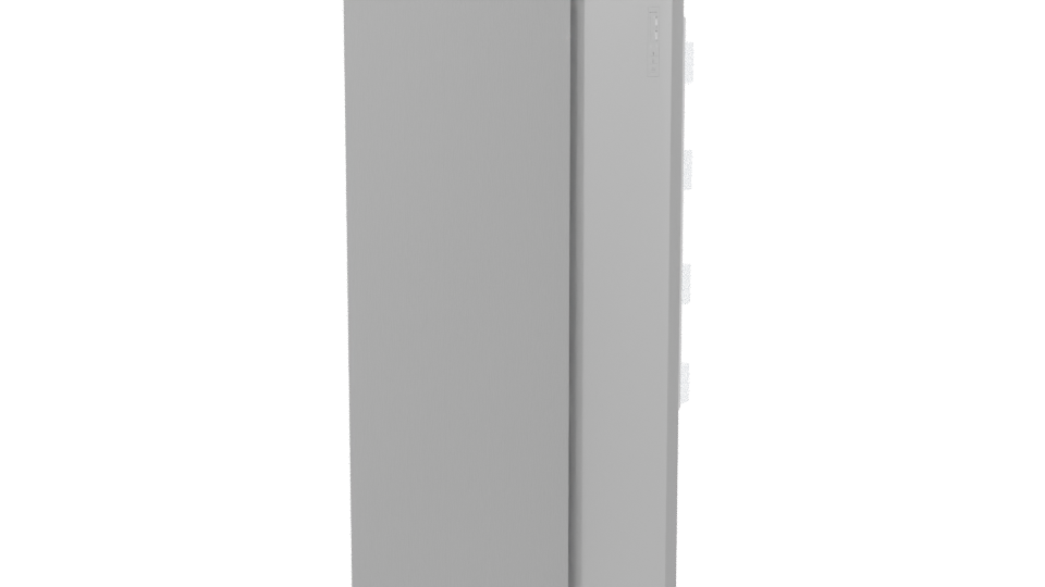 Double Door Refrigerator 3D Model - Professional 3D Model Render 8