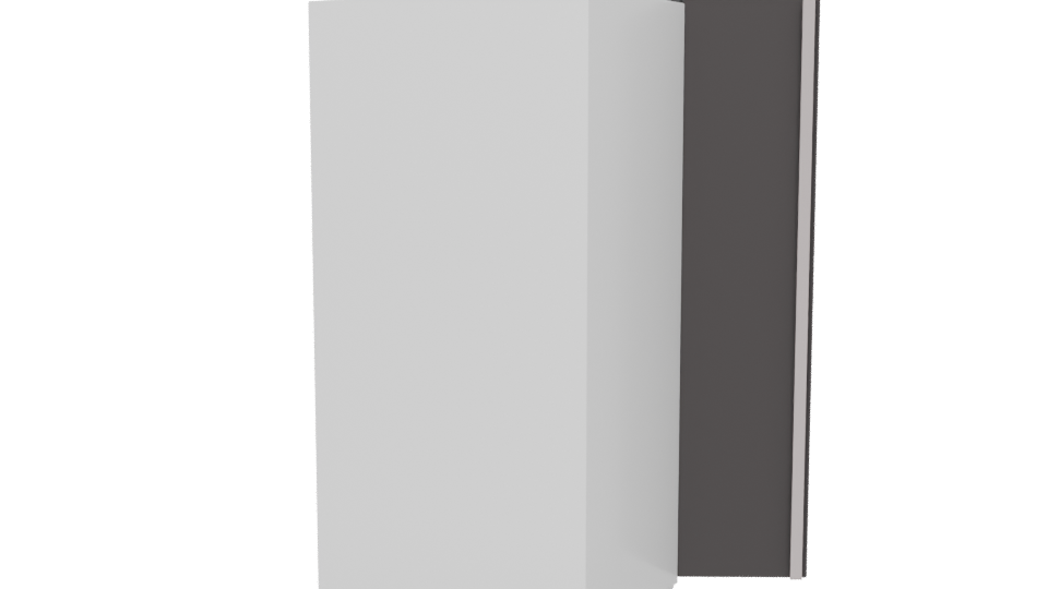 Stylish Double Door Refrigerator 3D - Professional 3D Model Render 6