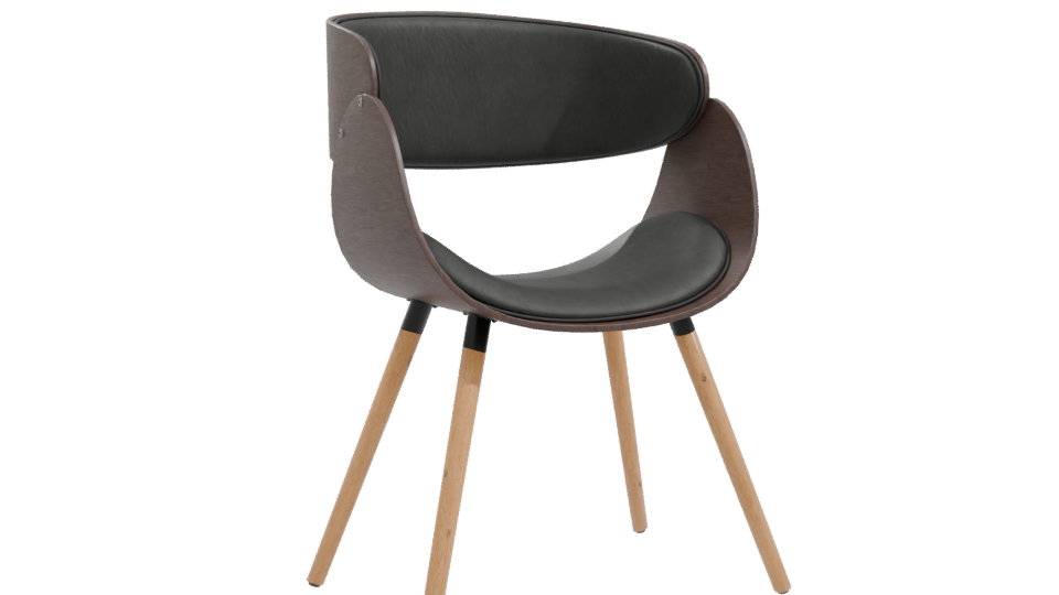 Stylish Modern Accent Chair 3D Model - Professional 3D Model Render 10