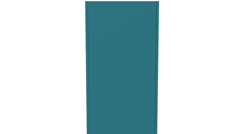 Minimalist Glass Display Cabinet 3D - Professional 3D Model Render 2