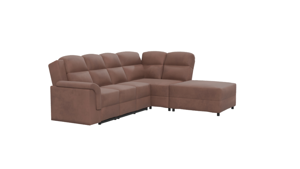 Stylish Modern Beige Sofa Set 3D Model - Professional 3D Model Render 12